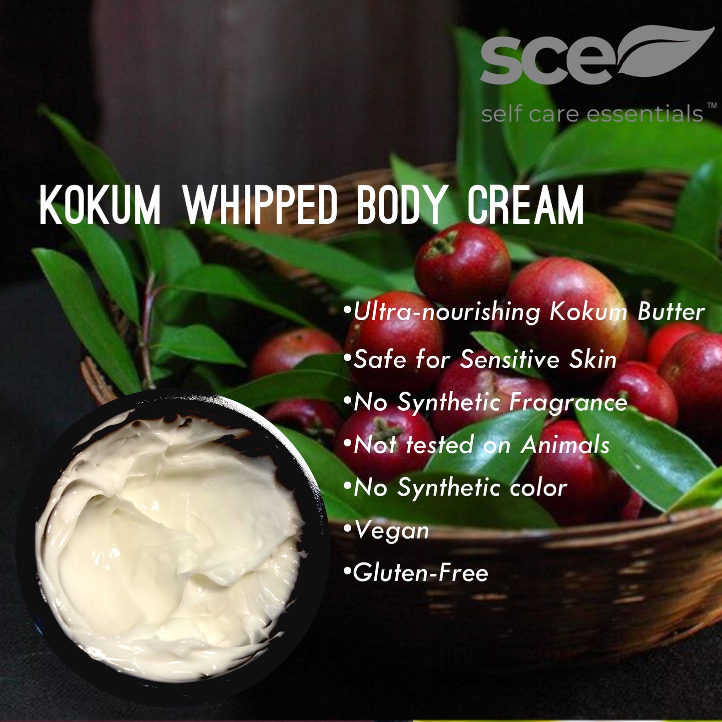 SCE Whipped Kokum Butter Body Cream by Self Care Essentials®