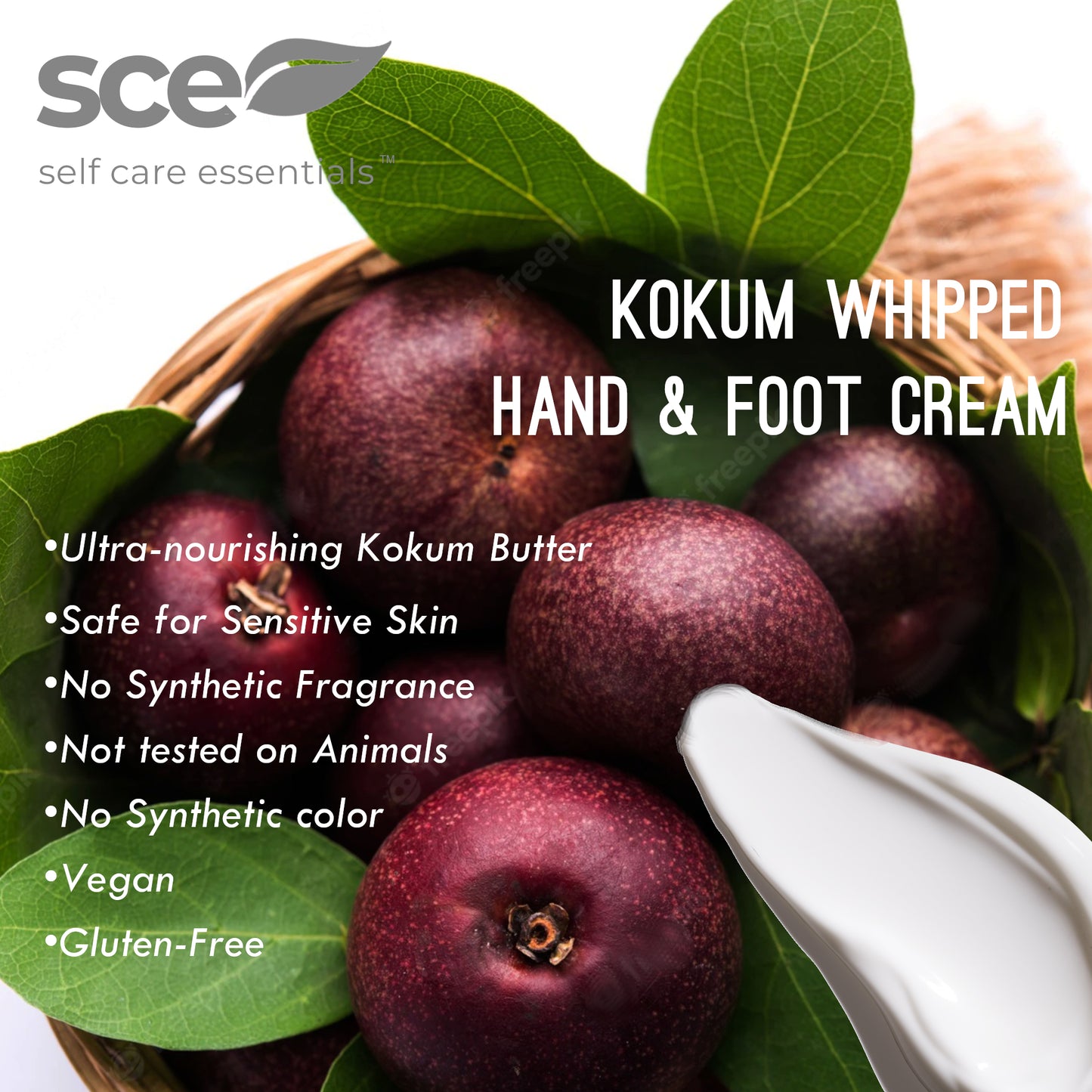 SCE Whipped Kokum Butter Hand & Foot Cream by Self Care Essentials®